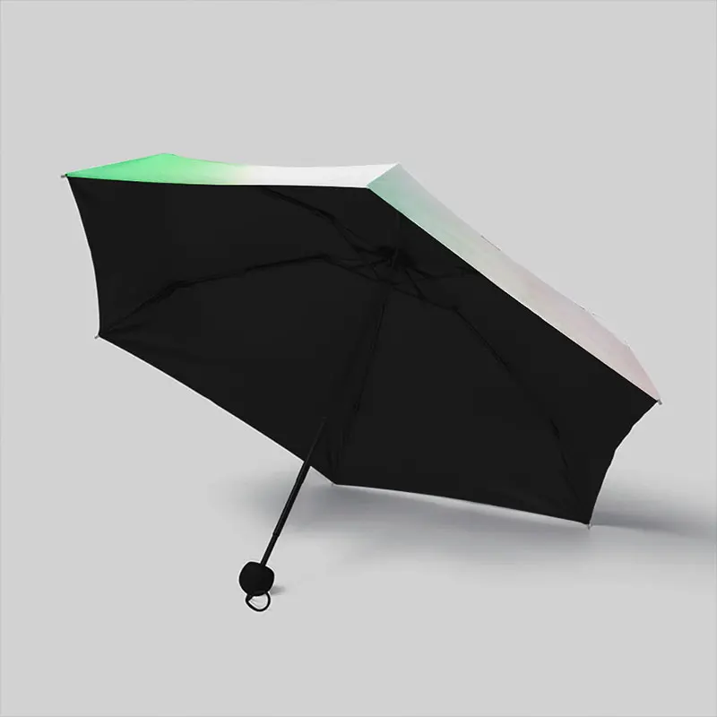 Creativity Color gradient Mini folding umbrella ultra light portable compact parasol uv protection simple for women and men