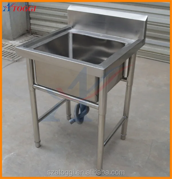60*60*80cm Stainless Steel Single Bowl Kitchen Sink