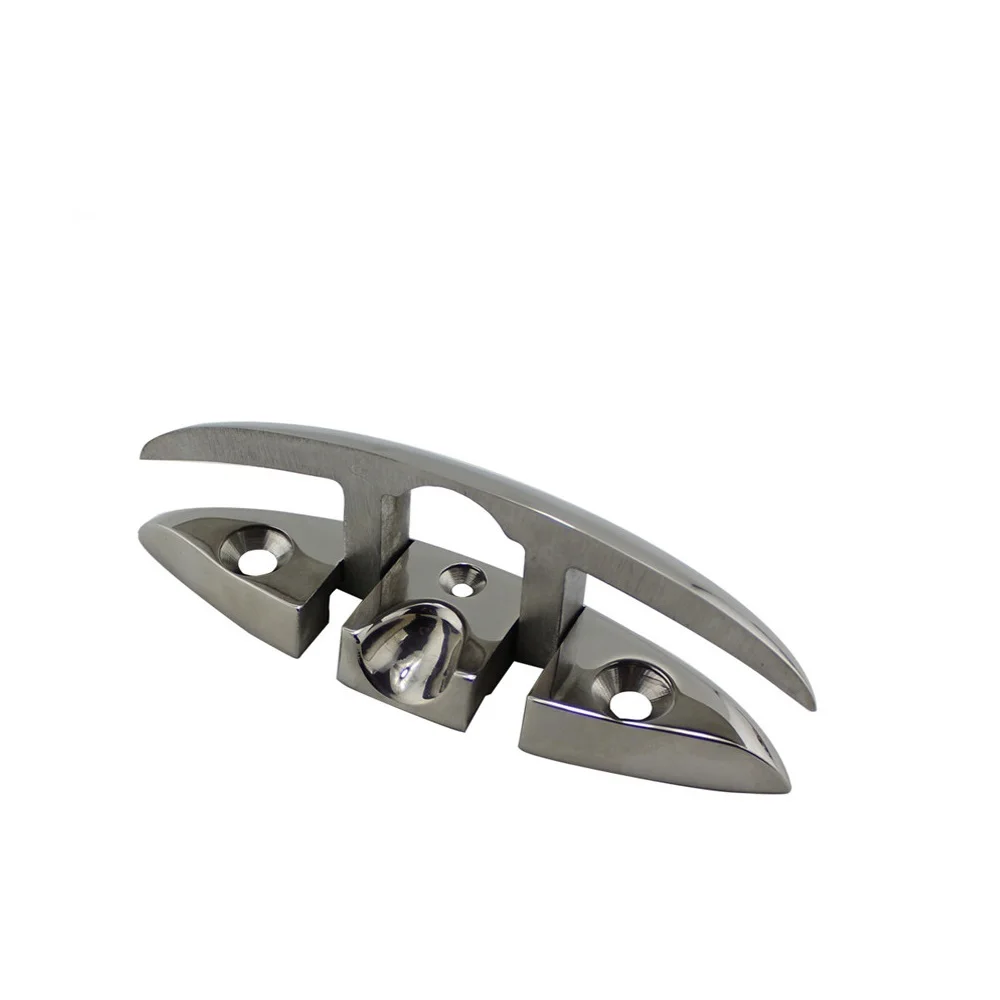 2PCS Folding Cleats 316 Stainless Steel Pull Filp Up Folding Cleat 5 inch 6 inch Manufactures Heavy Duty Marine Hardware Boat