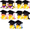 Graduation Ducks Car Dashboard Decorations Rubber Duck Car Ornaments Accessories with Mini Graduation Hats Sashes Glasses 1