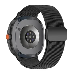 Magnetic Stretch Nylon Bracelet Strap for Galaxy 8classic 46mm (Black)