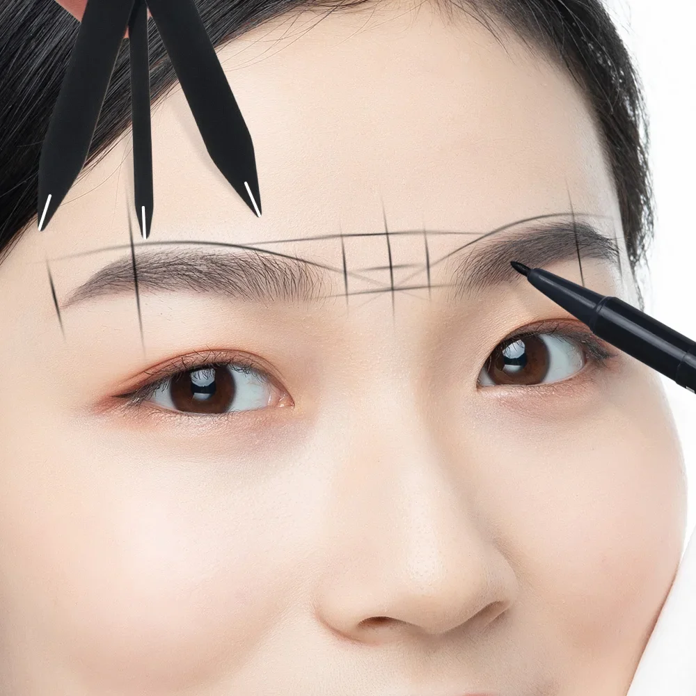 Microblading Balance Positioning Tattoo Ruler Makeup Eyebrow Design Golden Ratio Ruler Measurement Tool 1pc
