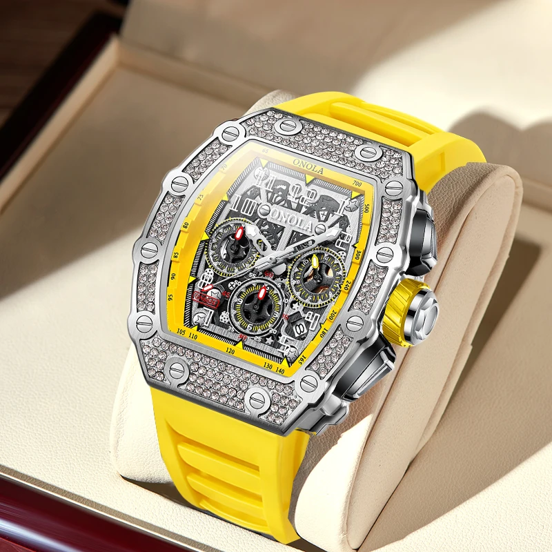 

Watch for Men New Luxury Mechanical Automatic Business Sports Casual Wristwatch ONOLA Clock Waterproof Mens Watches