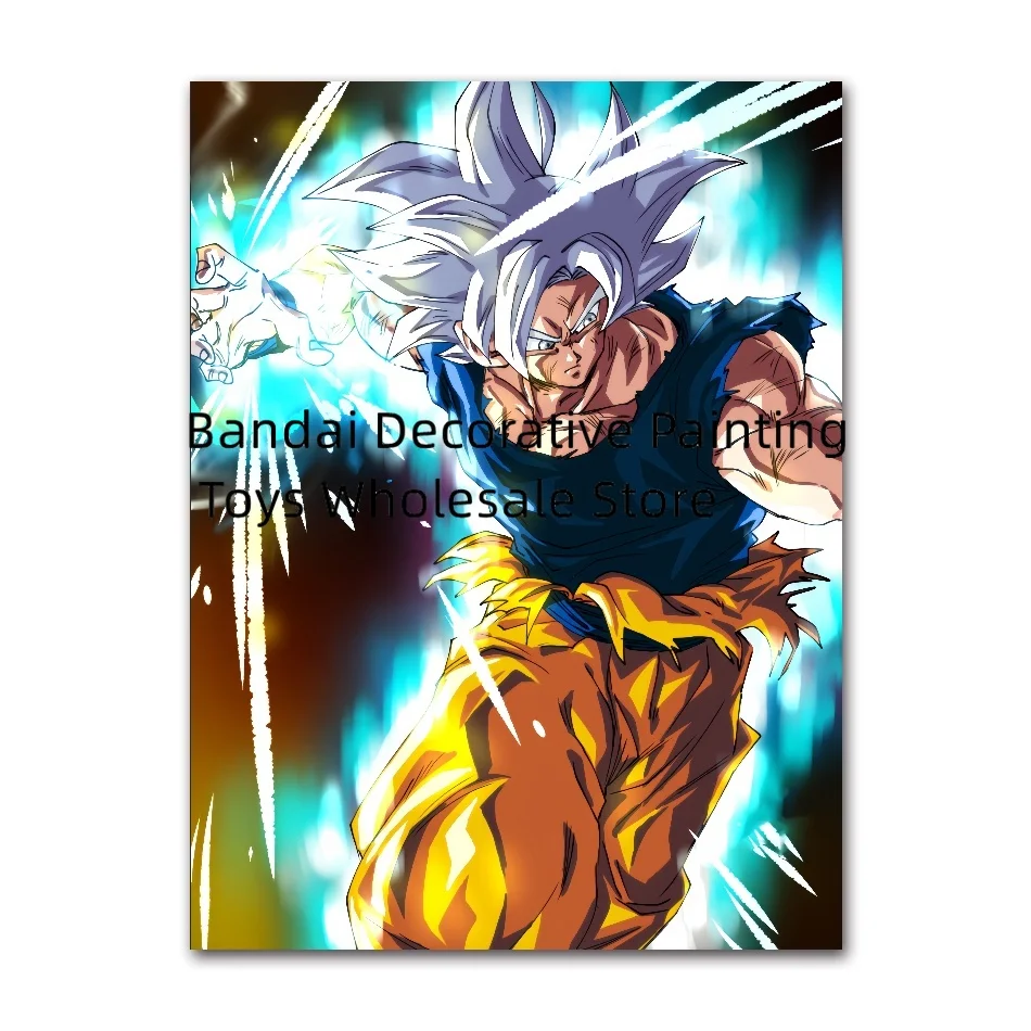 Anime Canvas Painting Dragon Ball Z Saiyan Goku Posters Print Mural Classics Cartoon Pictures Boy Room Home Wall Art Decor Gifts