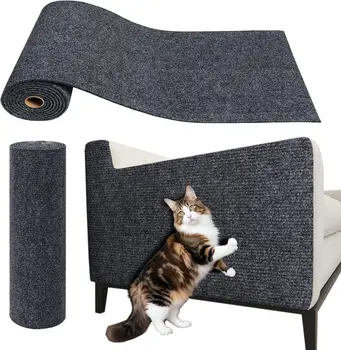 Cat Scratching Post Carpet Trimmable&Self-Adhesive Cat Scratching Mat Anti Cat Scratcher Furniture Corner Indoor Sofa Protector 1