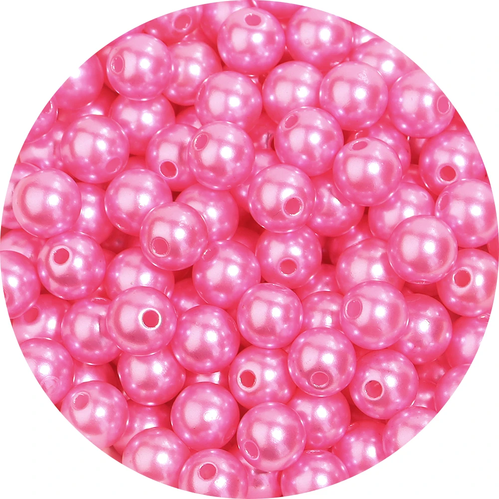 Colorful Acrylic Pearl Beads