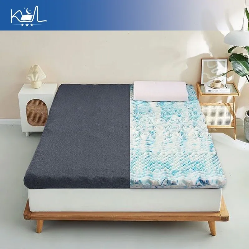 5.5cm 초두꺼운 솔리드 메모리폼 매트리스 토퍼(존 마사지 매트리스 포함) 가정용 침실용