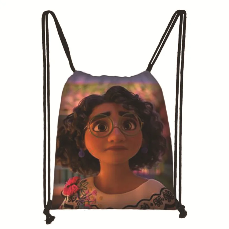 Disney Pixar Encanto Drawstring Bag 2022 New Movie Cartoon Print Backpack Multifunction Casual Storage Bag for Children Gift