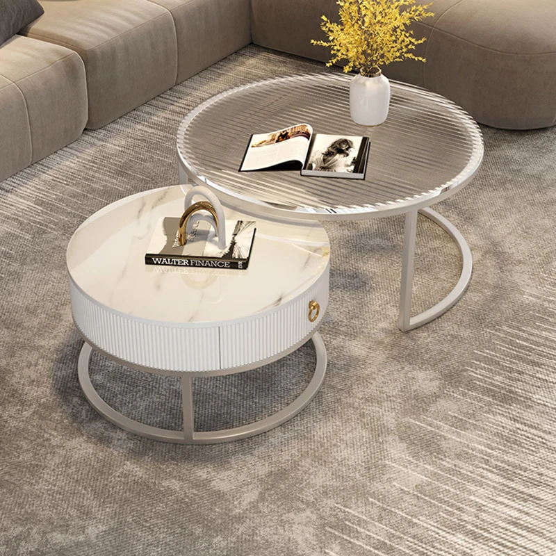 

Folding Bistro Glass Table White Room Dining Poker Game Tea Table Sweet Fruit Flower Couch Tisch Multifunction Furniture T50CJ