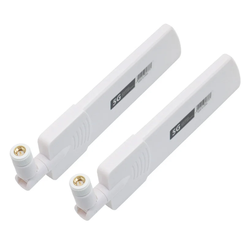 

2PCS 5G/3G/4G/GSM Full Band Omni Wireless Smart Meter Router Module Gain 40DBi Antenna, White SMA Male
