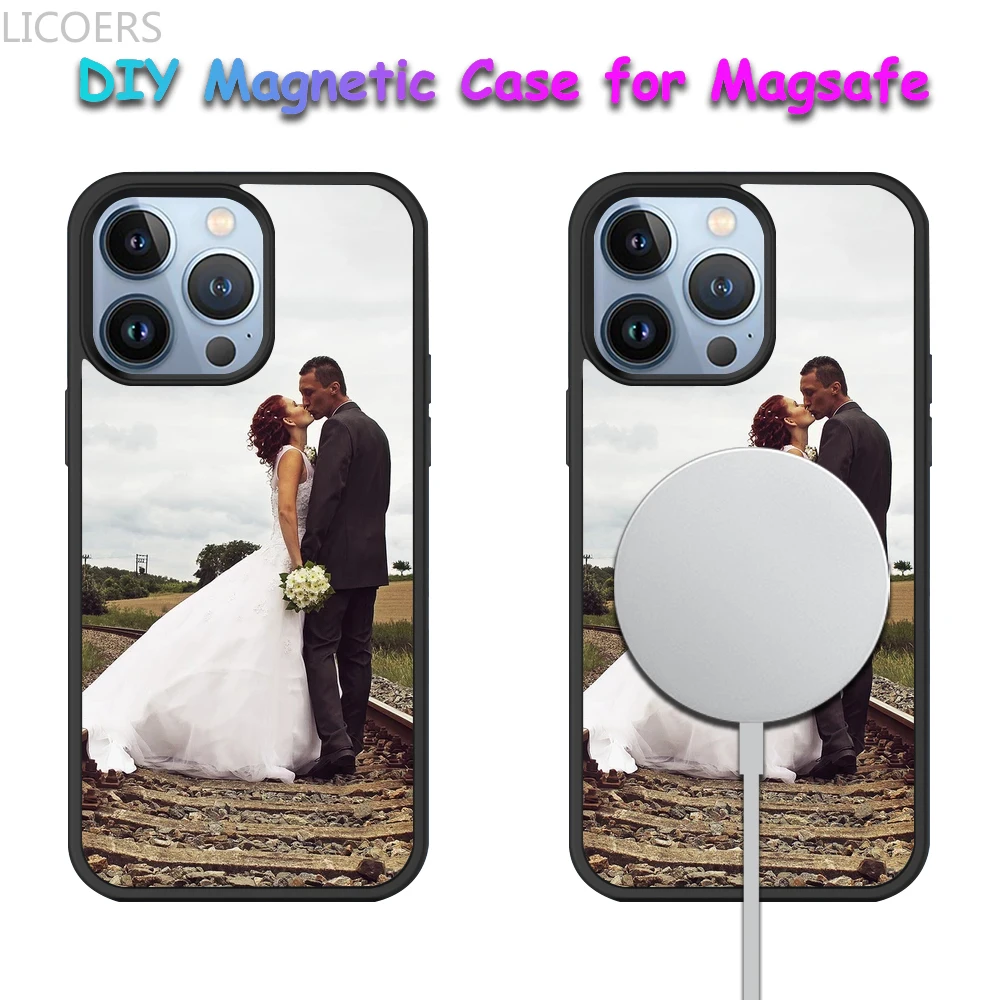 Фото Чехол «сделай сам» для iPhone 15 14 13 12 Pro Max Plus, чехол со встроенным магнитным чипом для Magsafe, Беспроводная зарядка, пользовательский Фото чехол, чехлы №4