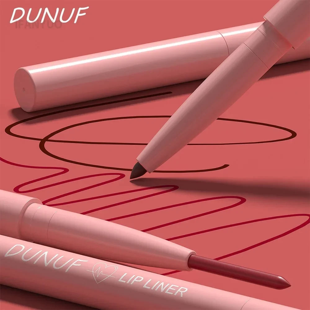 Tapered Nib Lip Liner Pencil Long-Lasting Matte Creamy Plumping Lip Stain Waterproof Natural Nude Brown Slim Lip Liner Makeup 6