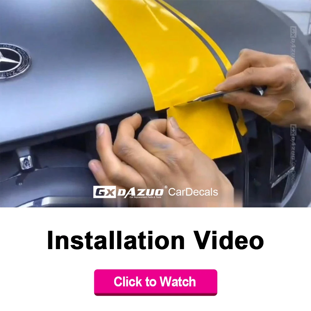 

Installation Video-How To Racing Stripes for Mercedes Benz (Watch Below Video)