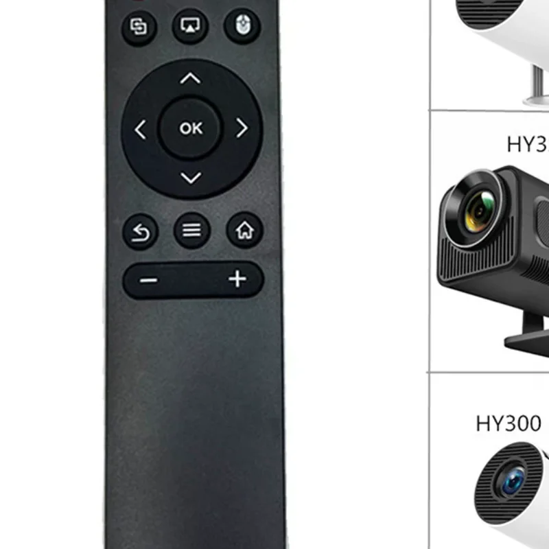 1 adet projektör uzaktan kumandası için HY300 HY320 HY300 PRO projektör taşınabilir kontrol uzaktan evrensel akıllı uzaktan kumanda