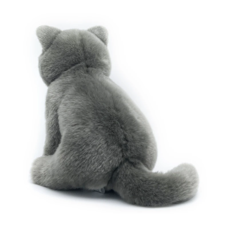 Realistic British Shorthair Cat High Fidelity Cute Plushie Felinae Plush Toys Lifelike Animals Simulation Stuffed Doll Kawai Toy 4
