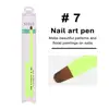 Nail Art Pen Easy to Brush Nail Pen Lightweight Uv Manicure Pen Versatile Nail Art Brush for Beautiful Fruit Green Nail Designs 6