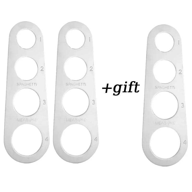 Stainless Steel Spaghetti Measurer - 4-Hole Pasta Portioning Tool