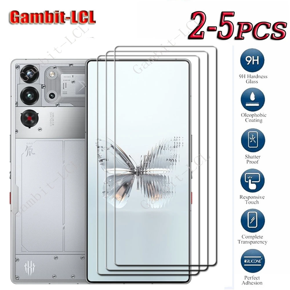 Premium 9H HD Tempered Glass Screen Protector Film, 2-5 Pack