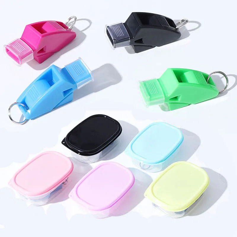 Sports Whistle Soccer Basketball Referee Plastic Survival Tool 1Pcs