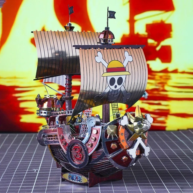 Thousand Sunny Ship One Piece Model Puzzle Metal Color : Part 2 