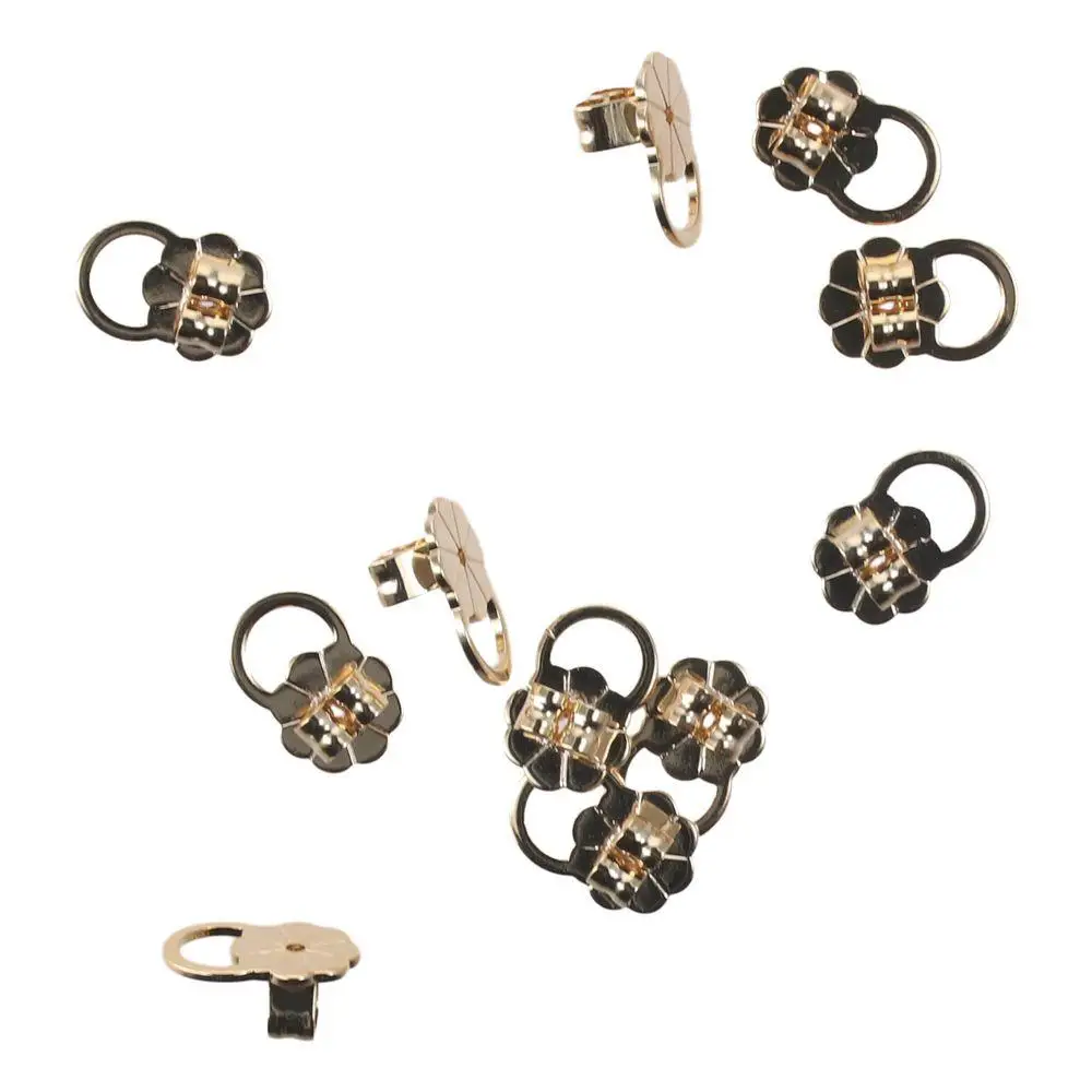 Plum Blossom Ear Plug Earring Backs Gold Earring Lifter Backs White Gold Copper Secure Backers For Studs