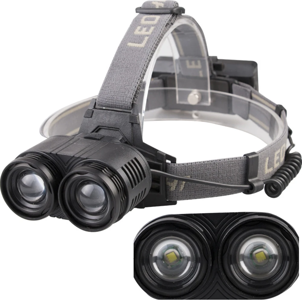 

Налобный фонарь, водонепроницаемый, с зумом, из алюминиевого сплава, для рыбалки, рыбалки, рыбалки