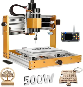 500W All-Metal CNC Router Machine – 3-Axis Desktop CNC Engraving & Milling Machine with GRBL Offline Controller, Limit Switches & Emergency Stop 1