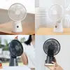 Portable Desk Fan 3600mAh rechargeable USB table fan ventilator 5 speeds Quiet Powerful Wind Natural Breeze for Home office Camp 2