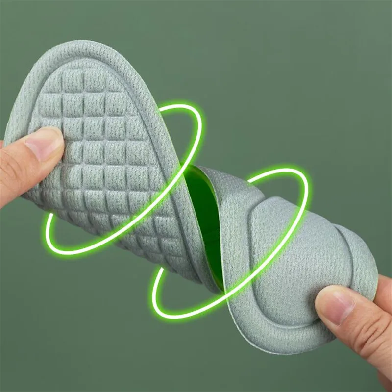 Comfort Fit Absorb-Sweat Sport Insoles - Memory Foam Cushion for All-Day Support