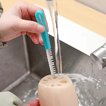 2pcs Multifunctional Cleaning Brush Straw Bottle Brushes Cleaner Steel Wire Wash Drinking Straws Feeding Bottle Brush