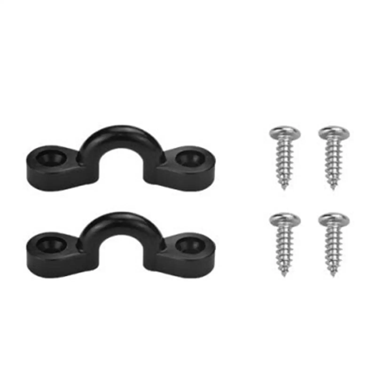 10 Pezzi Kayak Pad Eye Fittings Deck Loop Pad Eye Nylon Bungee Deck Loops Tie Down Deck Rigging Set Per Canoes Kayak Barche