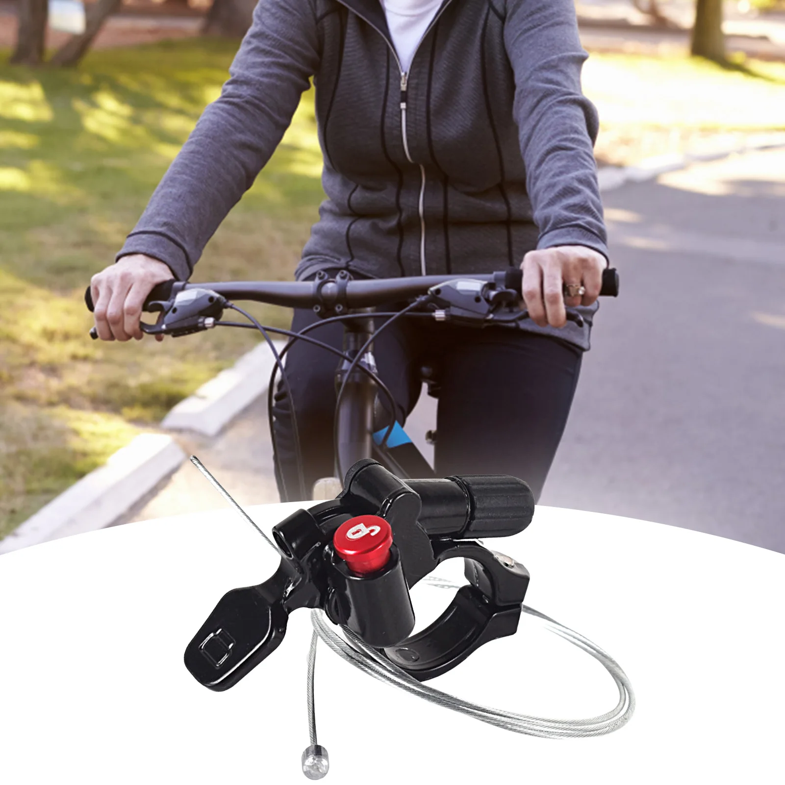 Bike Fork Remote Lockout Lever Durable Aluminum Alloy Bicycle Fork