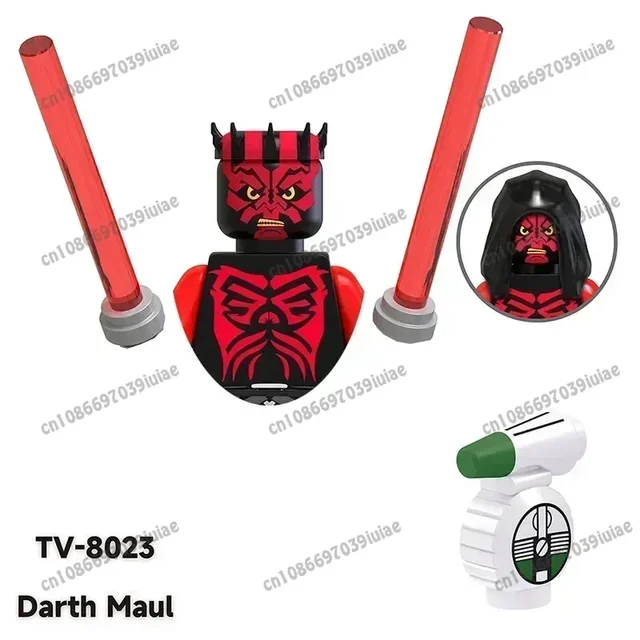 Star Wars Darth Vader Han Solo Leia C-3PO Boba Fett Robot Figure Toy Bricks Assembling Doll Building Blocks Birthday Present 3