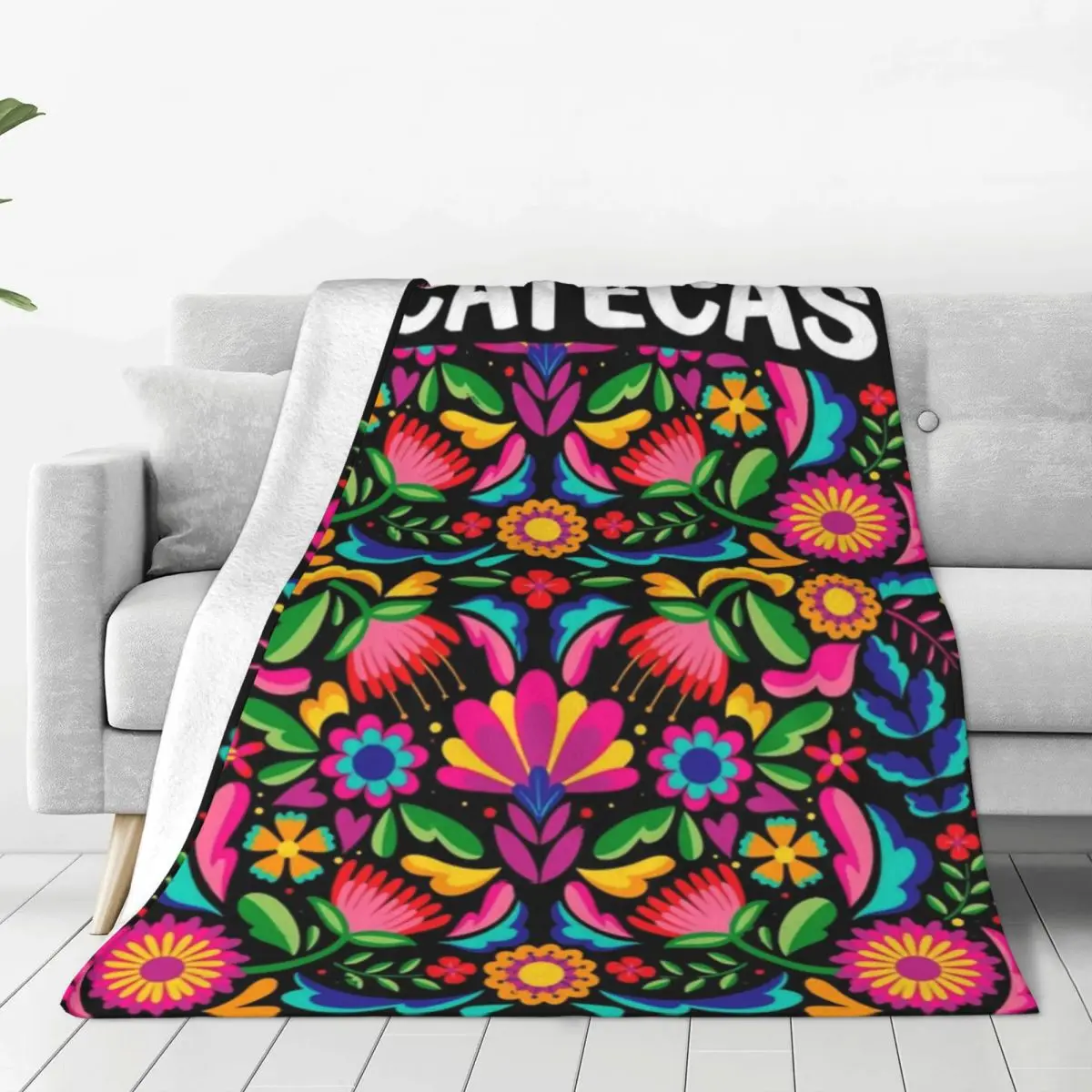 Zacatecas Mexico Mexican Flowers Blankets Flannel 3d Printed Fiesta