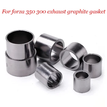 Motorcycle Exhaust Link Pipe Tubes Connection Interface Graphite Crush Gasket Reinforced For Forza 350 300 Exhaust