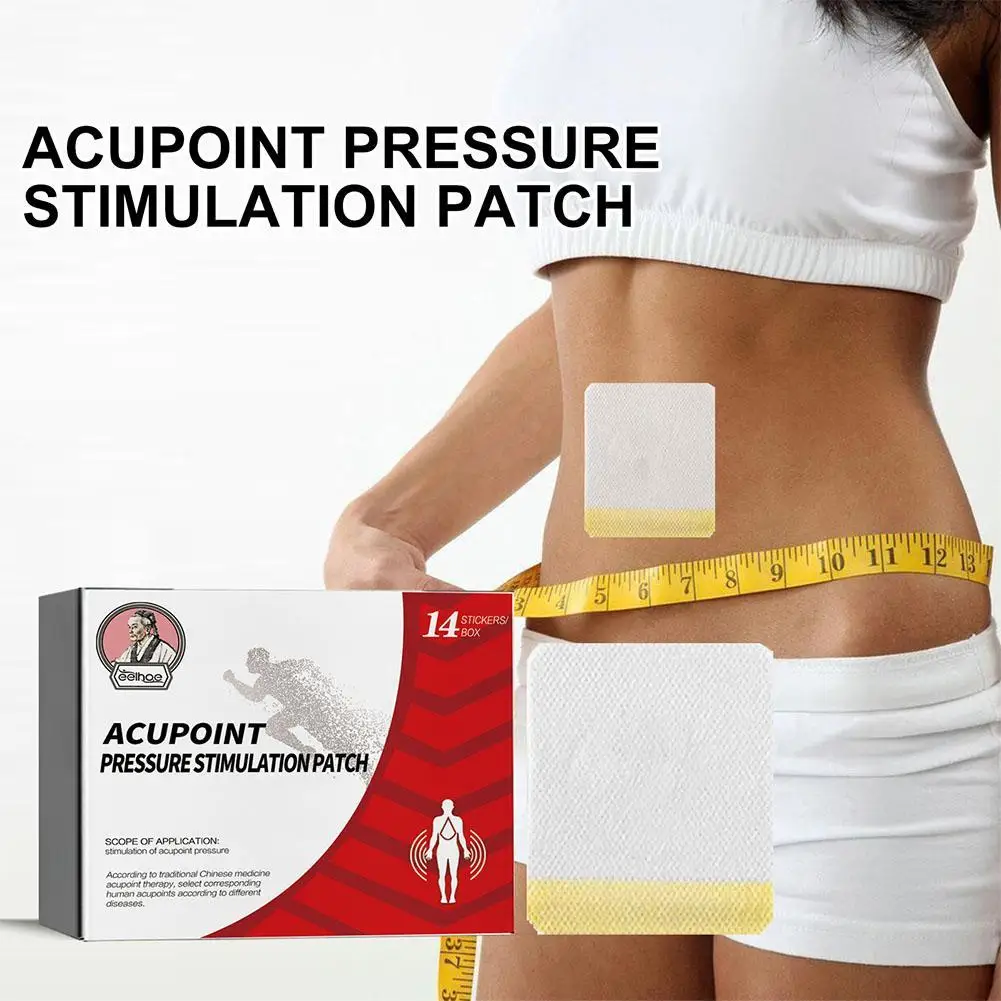 14pcs Acupoint Pressure Stimulation Patch Non-woven Paste Leg Soothing Patches Massage Treat Reduce Varicose Vein