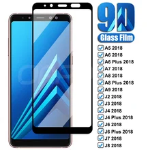

9D Protective Glass For Samsung Galaxy A6 A8 J4 J6 Plus 2018 Screen Protector J2 J8 A5 A7 A9 2018 Safety Tempered Glass Film