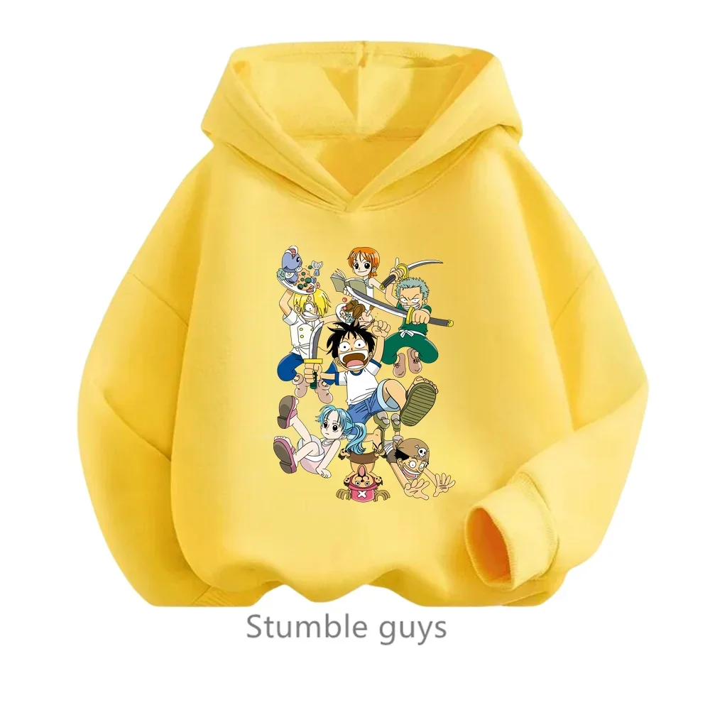thumbnail image 1 of Sudadera con capucha de Anime One Pieces, ropa para niños, ropa para primavera y otoño para niñas, sudadera con dibujos animados de Luffy Zoro, traje para adolescentes, camisetas con capucha de Sonic, 1 of 5