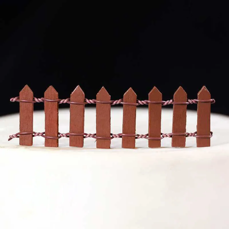 ตัวเลือกสินค้า รั้วไม้ Palisade Miniature Fairy Garden บ้านตกแต่งบ้าน Mini Craft Micro ภูมิทัศน์ตกแต่ง DIY อุปกรณ์เสริม