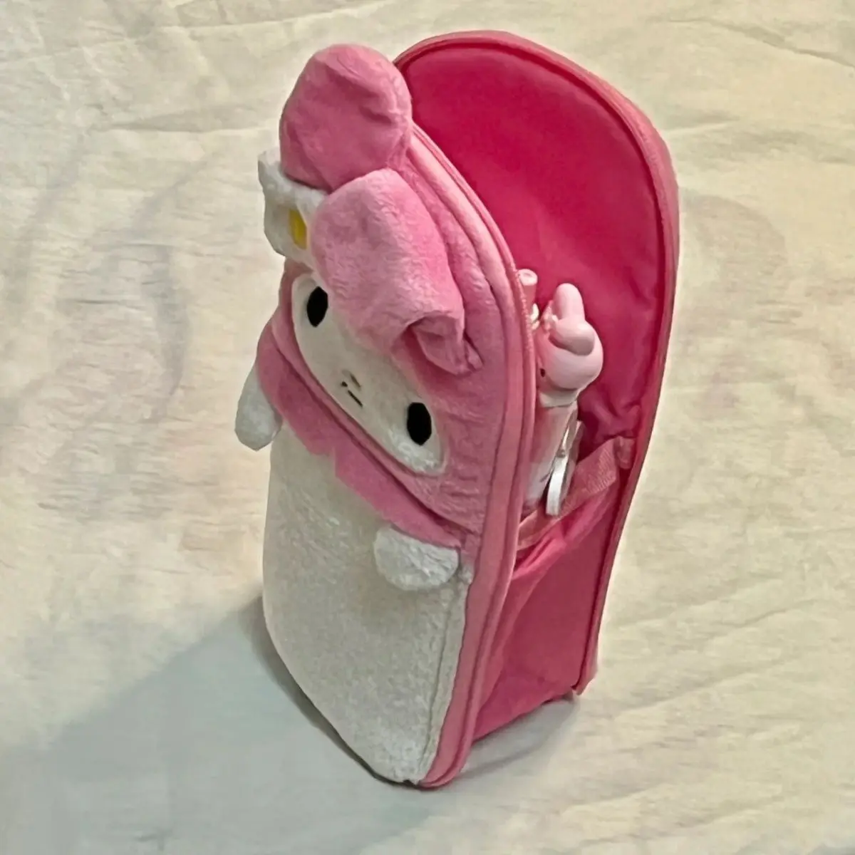 

Новый мультяшный плюшевый карандаш My Melody в стиле аниме, искусственная линейка, вместительная сумка для хранения, детский подарок на день рождения