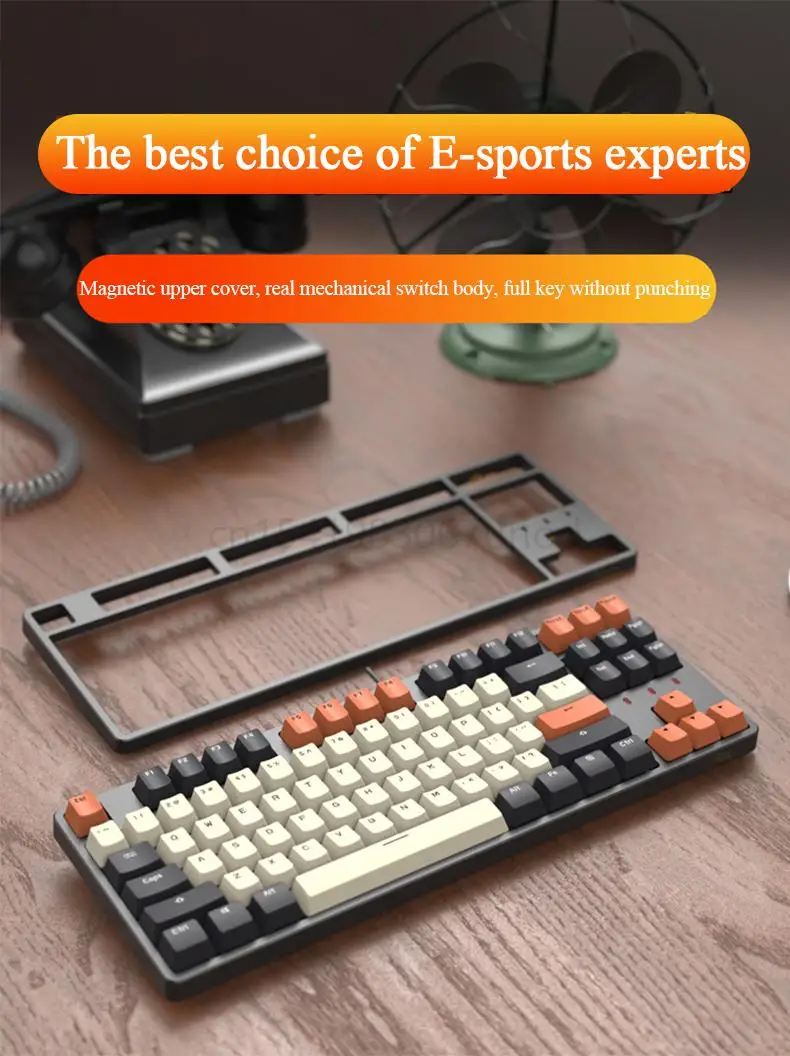 Fe 87/104keys Gaming Dedicated Mechanical Keyboard Wired Diy Brown Red  Switch Customized Pbt Keycaps Office Desktop For Pc Gamer - Keyboards -  AliExpress
