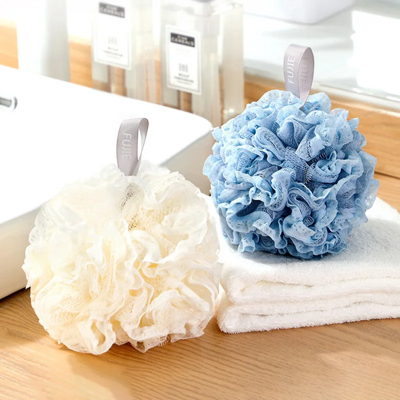 

Cute Large Lace Bubble Bath Ball for Girl, Artifact, Does Not Disperse, Flower, Rubbing Back, Artifact