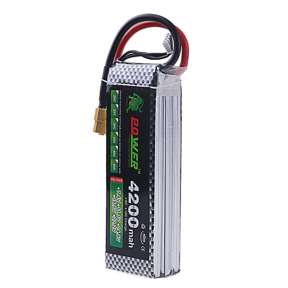 Batterie Drone 4S Lipo 1500-10400mAh T/Xt60 Connecteur