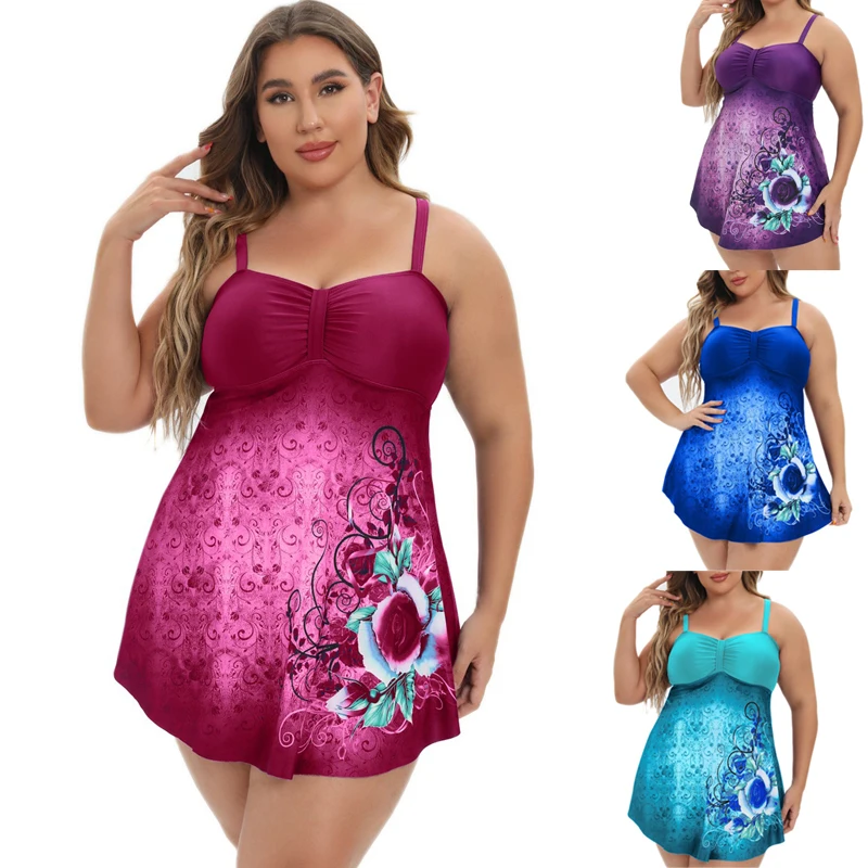 

2023 New Large Size 8XL 10XL Swimwear Women Swimsuit With Bottoms Female Two Pieces Bathing Suit Tankini Swimsuits Beachwear