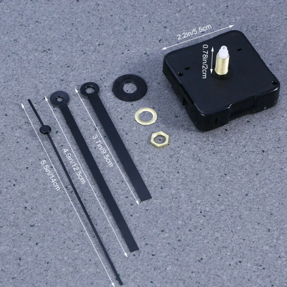 Wall Clock Mechanism Silent Quartz Movement Machine Wall Hands Silent Sweeping Second Movement With Pointer DIY Repair Tool Wall Clock Movement