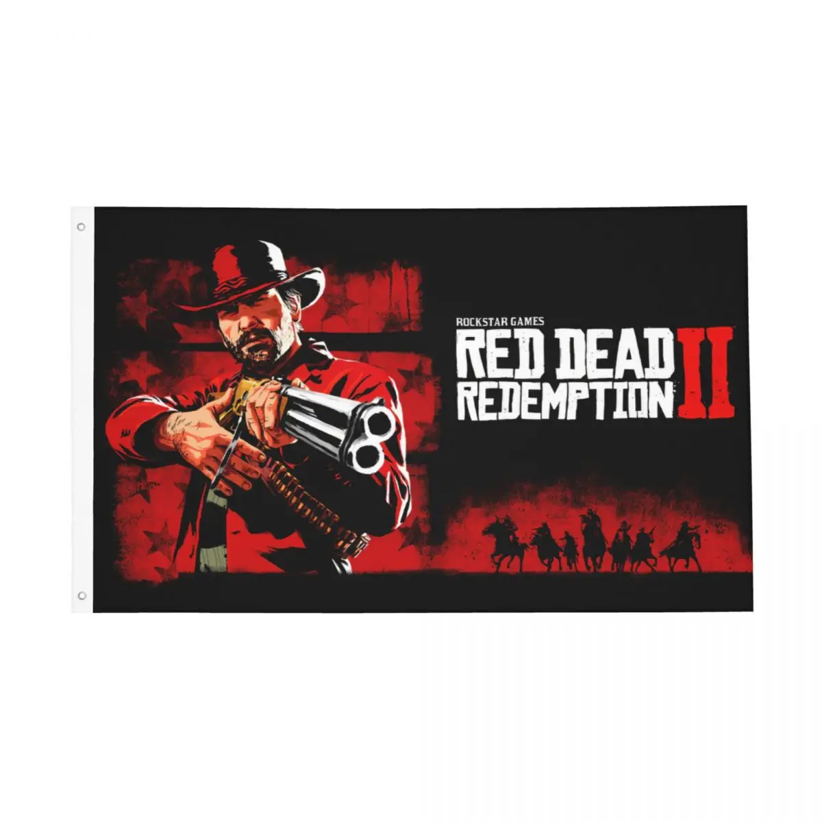 Red Dead Redemption 2 Rdr2 Flag Double Sided Outdoor Banner Us West Cowboy Poliestere Home Room Dormitorio Wall Decor