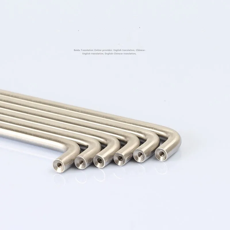 Stainless Steel U Type Door Handles Dresser Knobs Kitchen Cabinet Knobs and Handles for Furniture Hardware Diameter 8mm HomeDeco