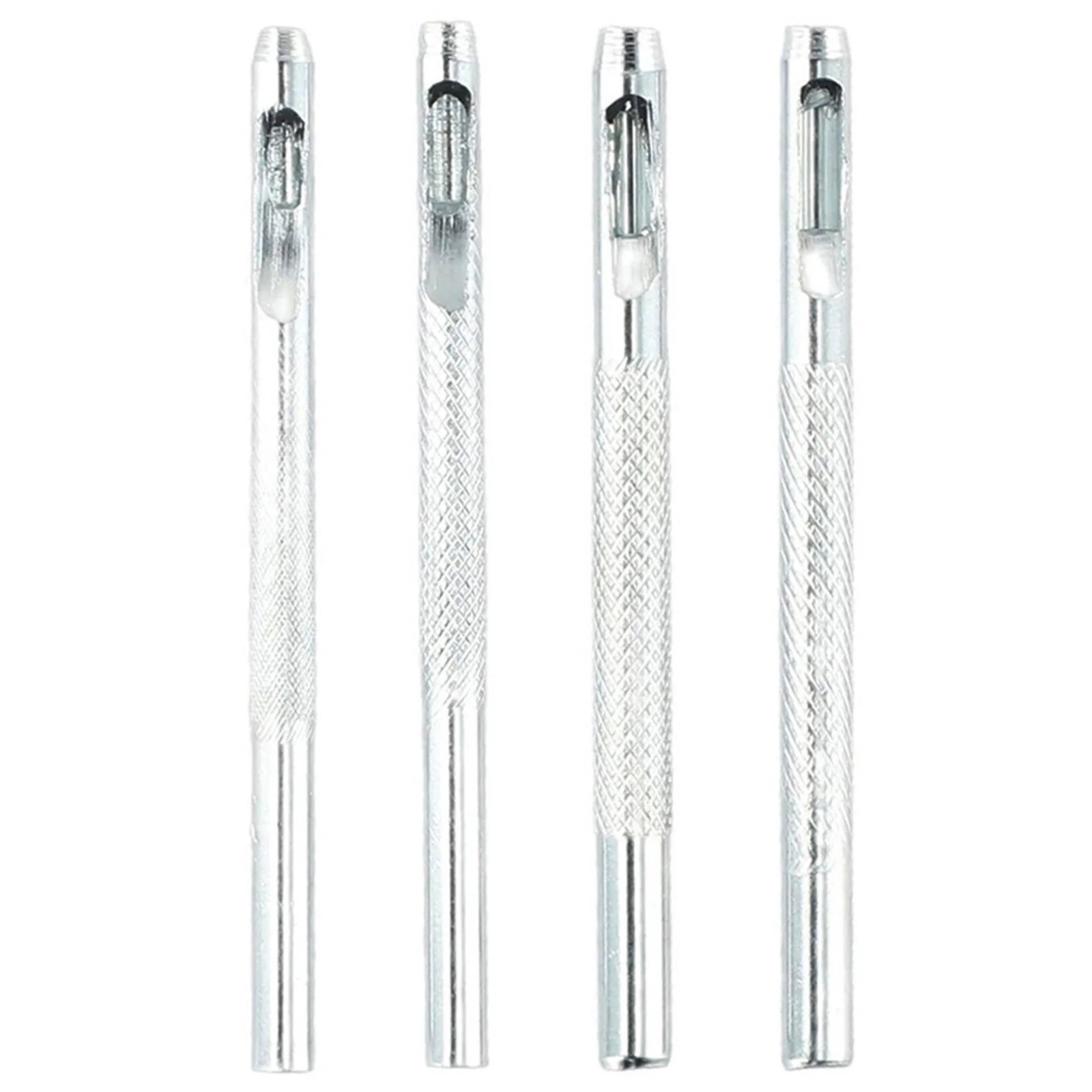 

4Pcs/Set Round Shape Leather Hole Punch Kit For Belt Watch Band Hole Opener Holes Puncher 2.5/3/3.5/4mm Craft DIY Hand Tools