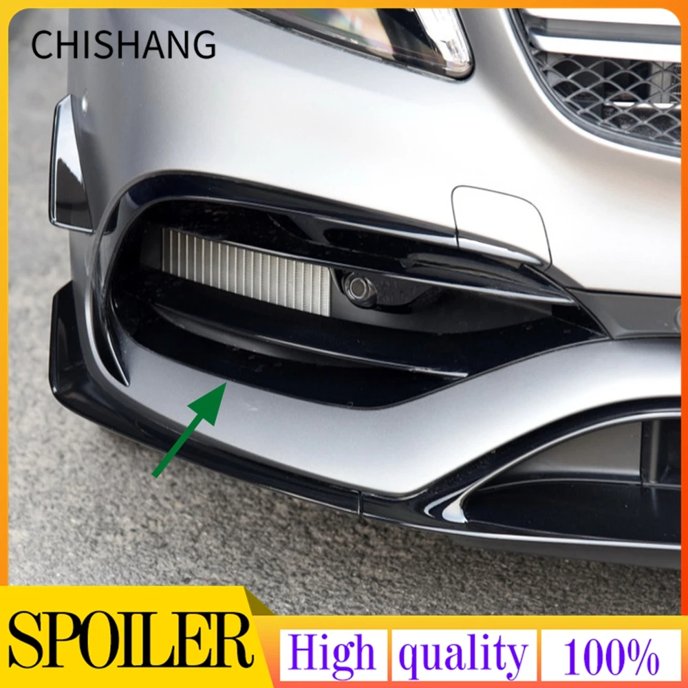 

Gloss Black Front Lip Spoiler Splitters For Benz A Class W176 A200 A250 A45 AMG 2016-2018 ABS Car Side Canards Trims Decoration