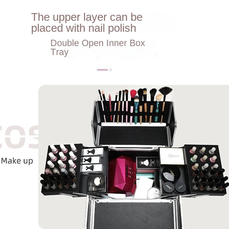 Profi Make-up Koffer Trolley Mit Rollen Und Schloss_voghion.com